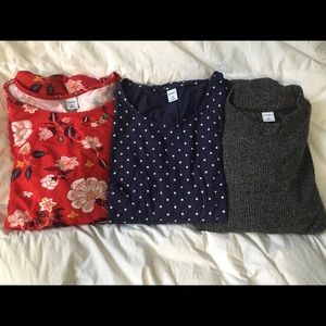 3 old navy swing dresses all long sleeve